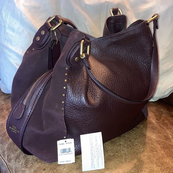 Coach Handbags - Coach Edie 42 Hobo Shoulder Bag 32988 with buffalo leather & suede suede panels